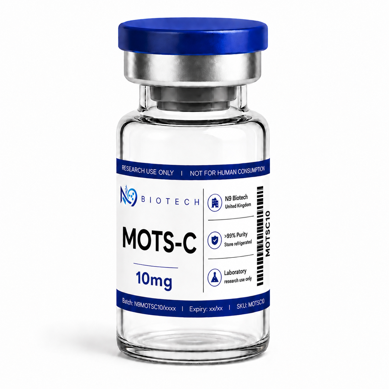 MOTS-C 10mg lyophilised peptide vial