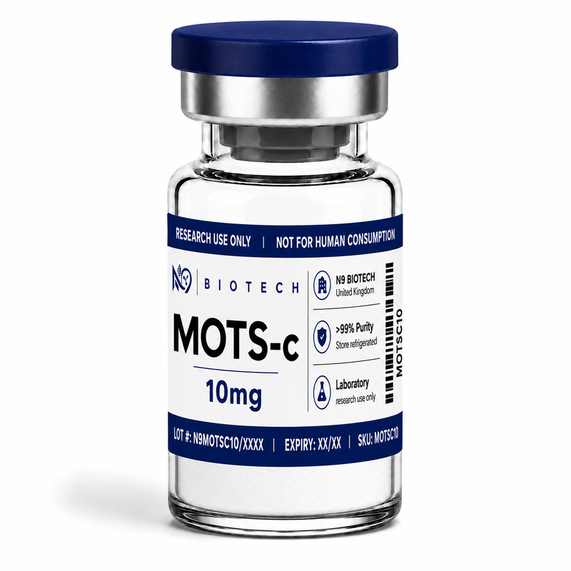 MOTS-c 10mg lyophilised peptide vial