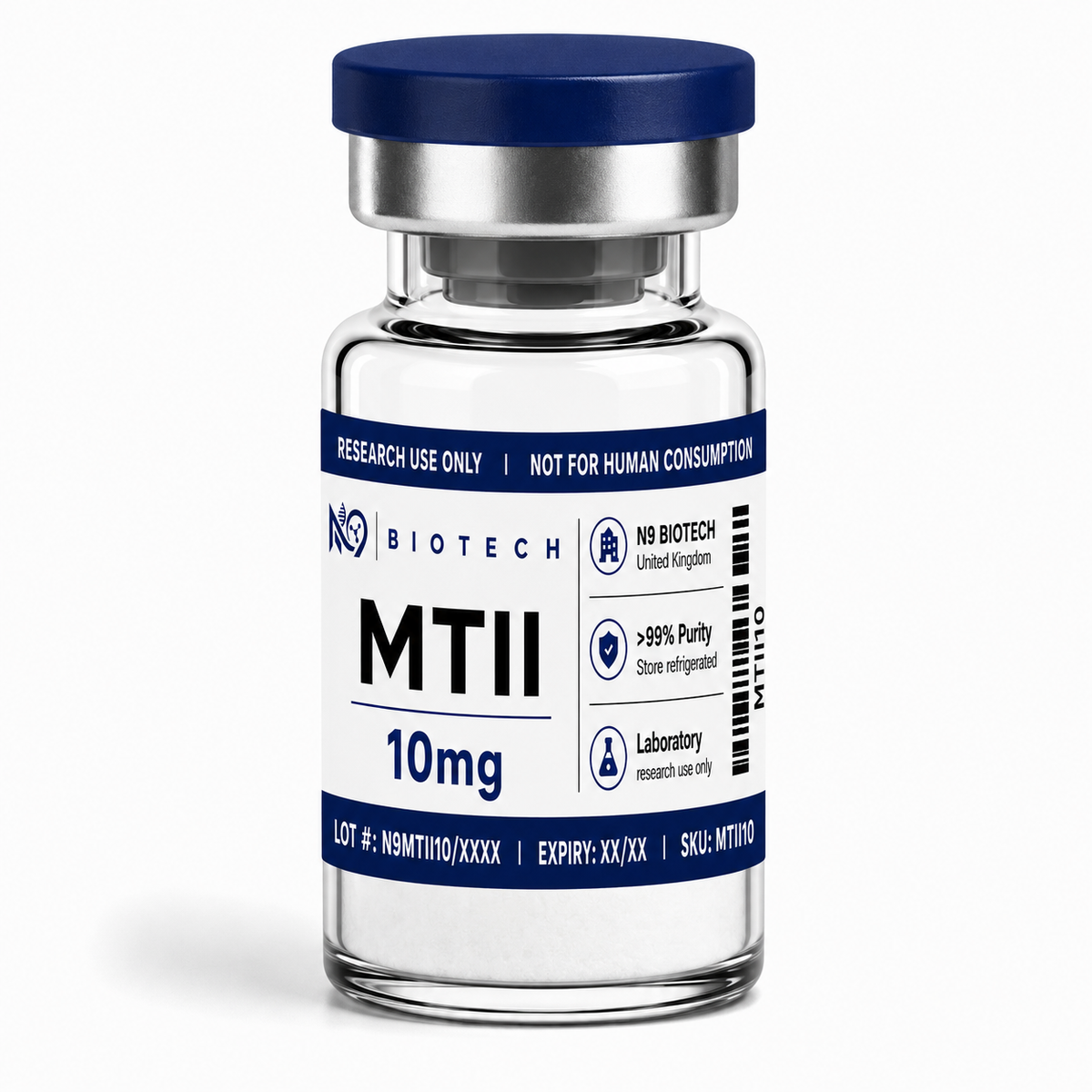 MTII 10mg lyophilised peptide vial